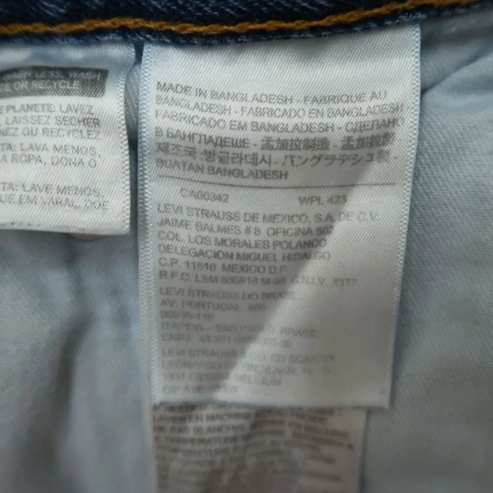 Levi's 550 Jeans Mens Size 40x30 (38x30 Actual) Blue Relaxed Tapered Denim